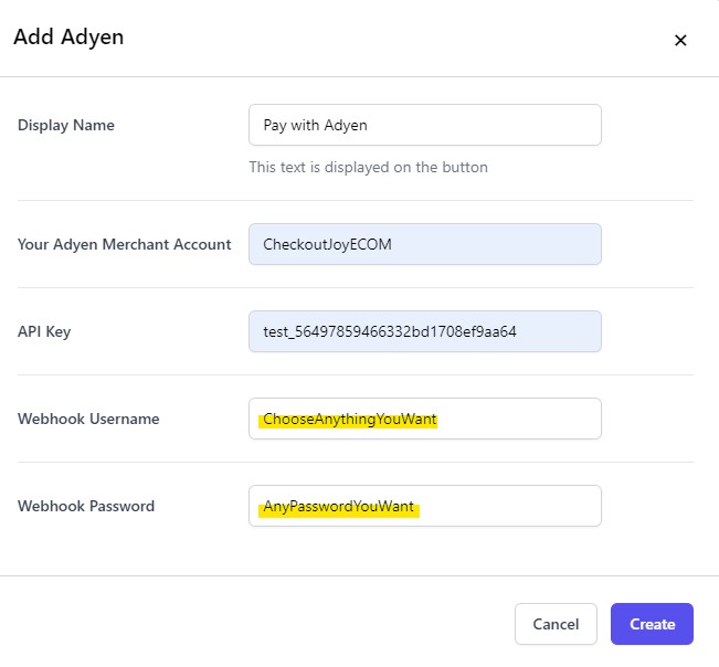 Setting up Adyen as a payment method on CheckoutJoy