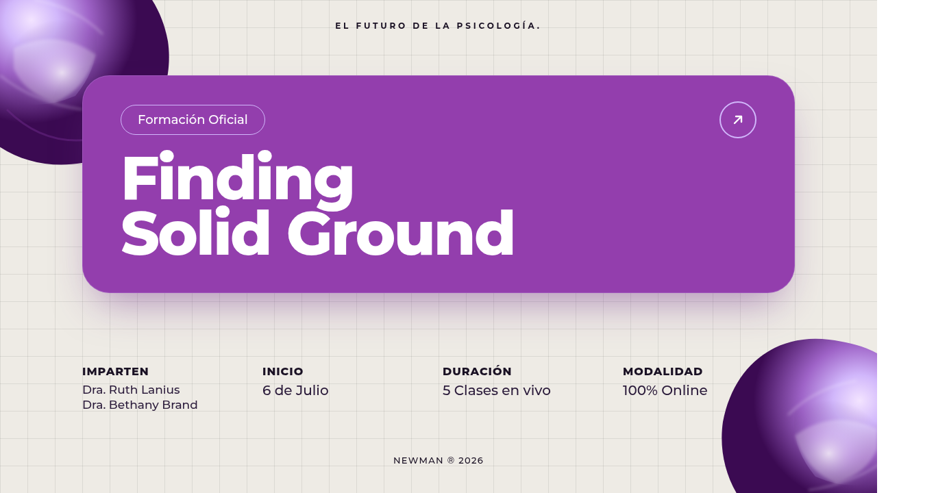 Formacion Oficial en Finding Solid Ground
