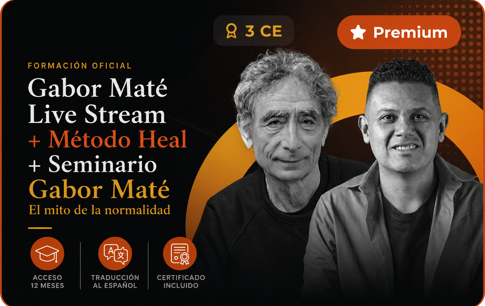 Paquete Live Stream + Modelo HEAL + Curso Pregrabados Gabor Mate