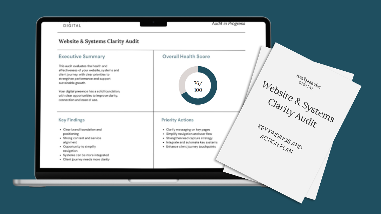 Website & Systems Clarity Audit + Strategy Session