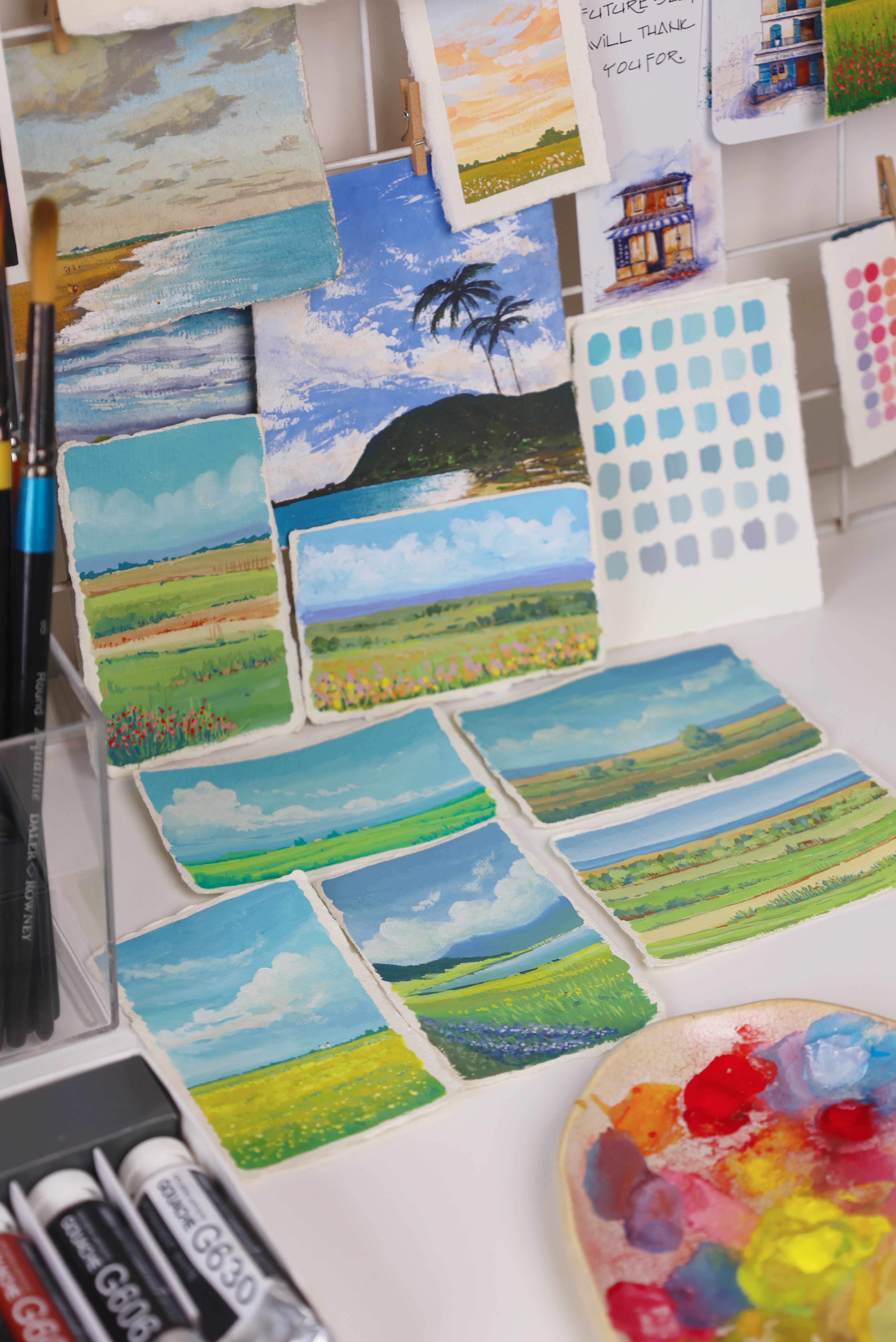 Gouache Landscapes Made Simple