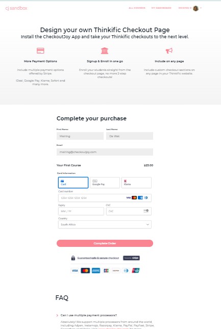 How to Copy Your Checkout Link – Thinkific